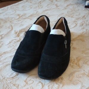 Naturalizer Black Suede Loafers